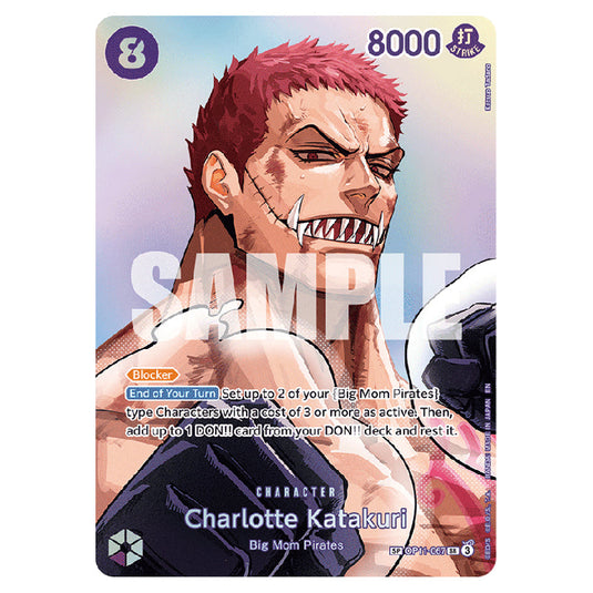 Charlotte Katakuri OP11-067a card from the One Piece set The Time of Battle