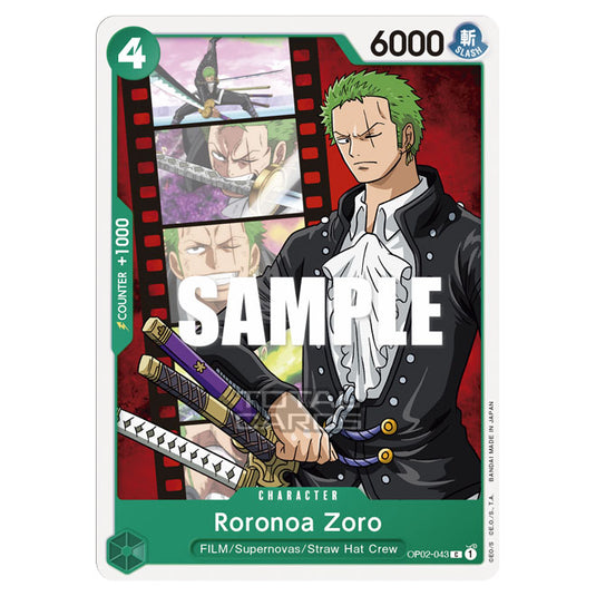 One Piece - Paramount War - Roronoa Zoro - OP02-043