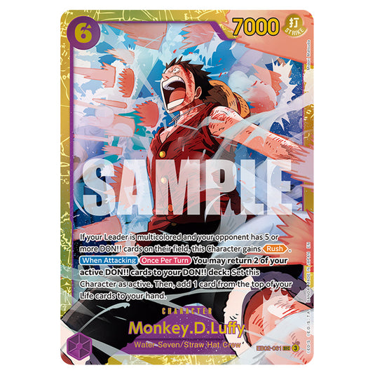 Monkey.D.Luffy EB02-061 card from the One Piece set Premium Booster 02