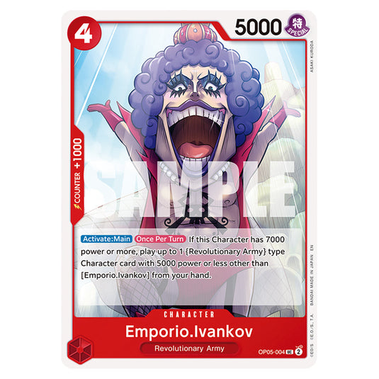 Emporio.Ivankov OP05-004 card from the One Piece set Premium Booster 02