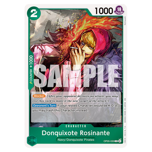 Donquixote Rosinante OP05-030 card from the One Piece set Premium Booster 02