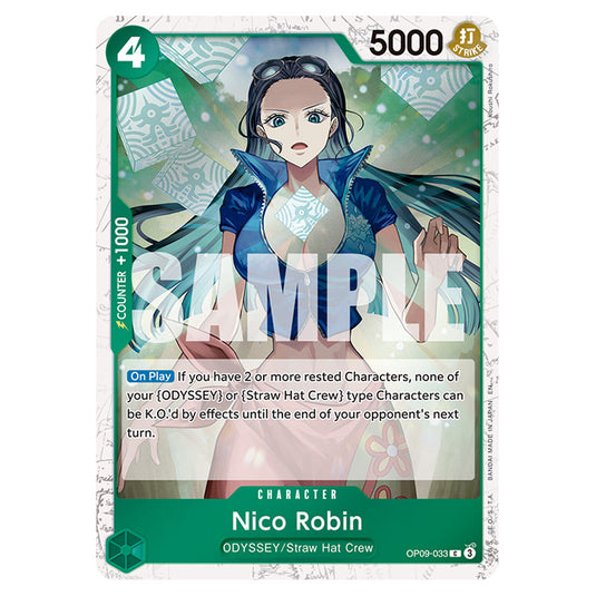 Nico Robin OP09-033a card from the One Piece set Premium Booster 02