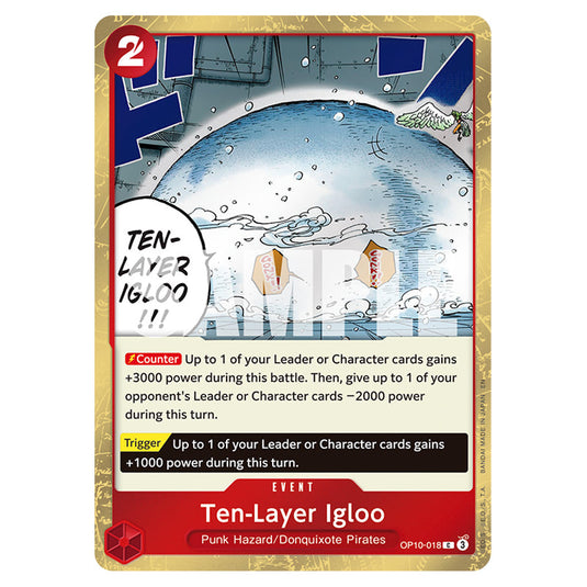 Ten-Layer Igloo OP10-018a card from the One Piece set Premium Booster 02