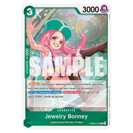 Jewelry Bonney PRB02-004 card from the One Piece set Premium Booster 02