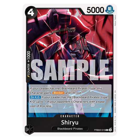 Shiryu PRB02-015 card from the One Piece set Premium Booster 02