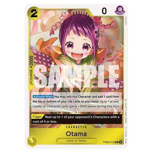 Otama PRB02-016 card from the One Piece set Premium Booster 02