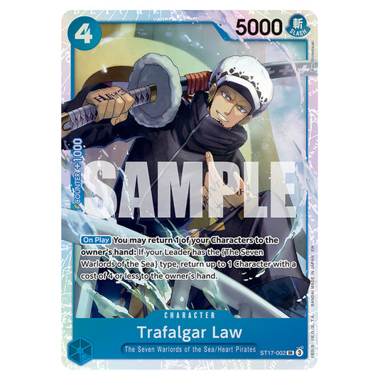 Trafalgar Law ST17-002 card from the One Piece set Premium Booster 02