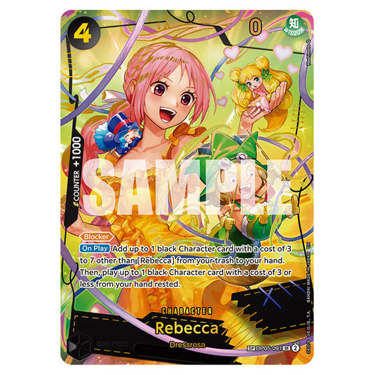 Rebecca OP05-091a card from the One Piece set Premium Booster 02