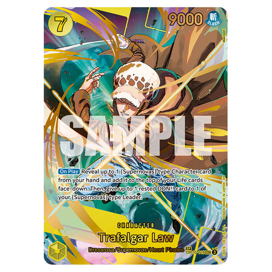Trafalgar Law OP10-119a card from the One Piece set Premium Booster 02