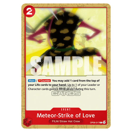 One Piece - Wings of the Captain - Meteor-Strike of Love (Common) - OP06-017