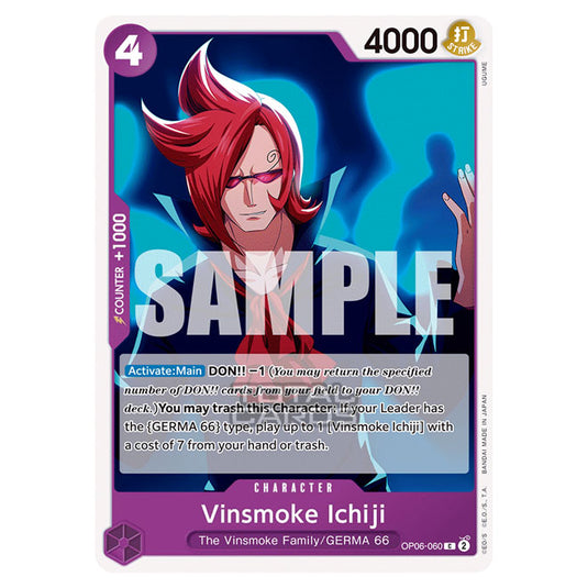 One Piece - Wings of the Captain - Vinsmoke Ichiji (Common) - OP06-060