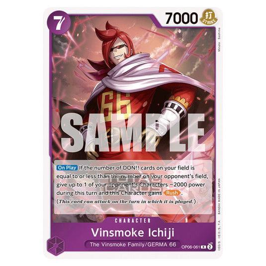 One Piece - Wings of the Captain - Vinsmoke Ichiji (Rare) - OP06-061