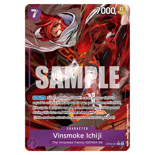 One Piece - Wings of the Captain - Vinsmoke Ichiji (Rare) - OP06-061a