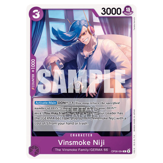 One Piece - Wings of the Captain - Vinsmoke Niji (Common) - OP06-064