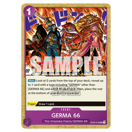 One Piece - Wings of the Captain - GERMA 66 (Uncommon) - OP06-078