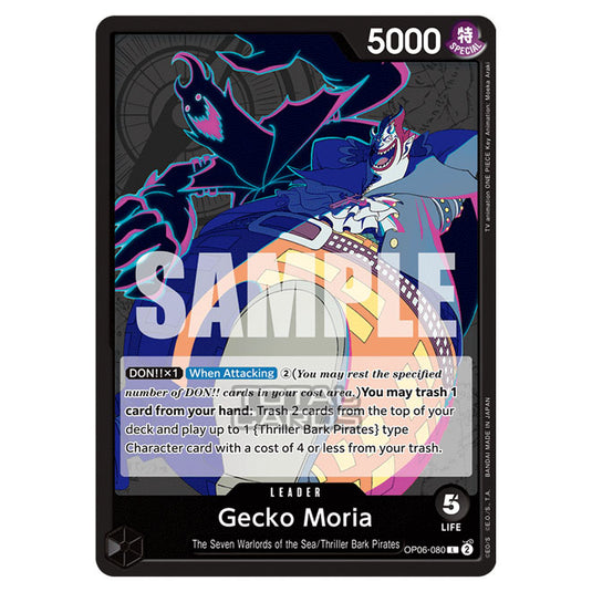 One Piece - Wings of the Captain - Gecko Moria (Leader) - OP06-080