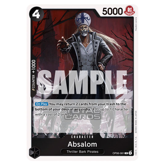 One Piece - Wings of the Captain - Absalom (Rare) - OP06-081
