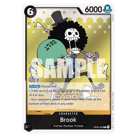 One Piece - Wings of the Captain - Brook (Rare) - OP06-092