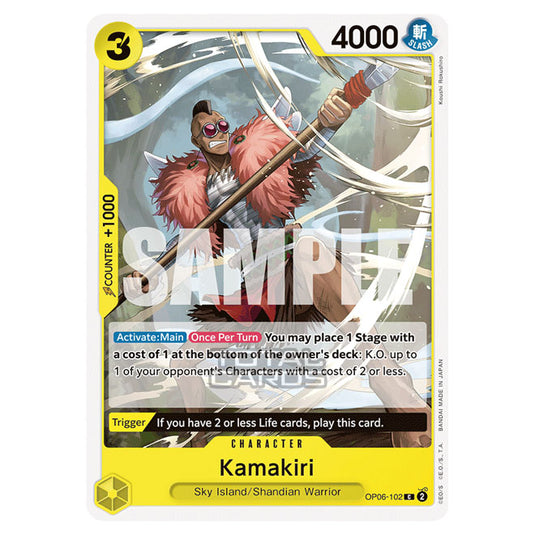 One Piece - Wings of the Captain - Kamakiri (Common) - OP06-102