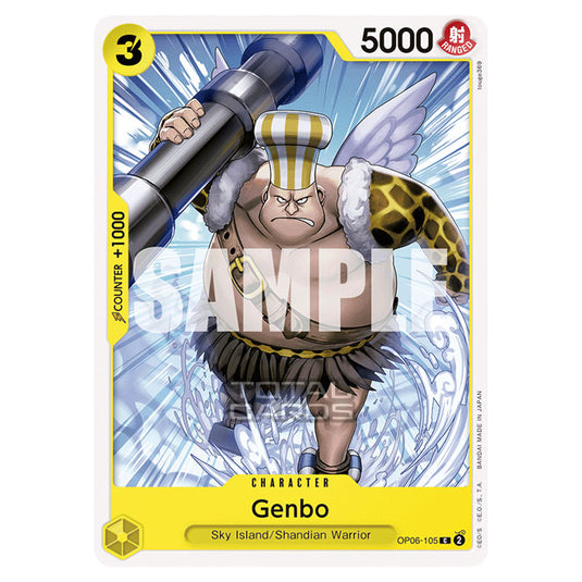 One Piece - Wings of the Captain - Genbo (Common) - OP06-105