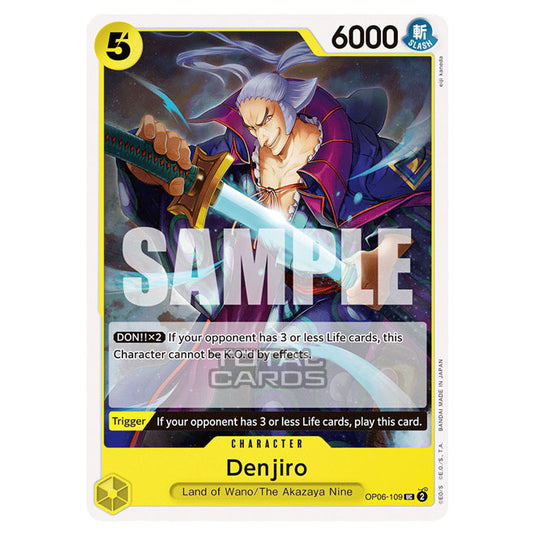 One Piece - Wings of the Captain - Denjiro (Uncommon) - OP06-109