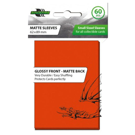 Blackfire - Small Matte Sleeves - Orange (60 Sleeves)