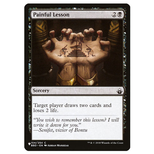 Magic The Gathering - The List - Painful Lesson - 385/385
