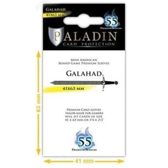 Paladin Sleeves - Galahad Premium Mini American 41x63mm (55 Sleeves)