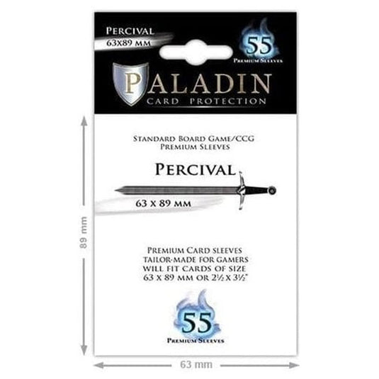 Paladin Sleeves - Percival Premium Standard Board Game/CCG 63.5x89mm (55 Sleeves)