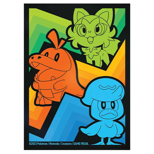 Pokemon Scarlet and Violet Paldea Evolved Elite Trainer Box card sleeves