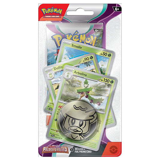 Pokemon - Scarlet & Violet - Paldea Evolved - Premium Checklane Blister - Arboliva