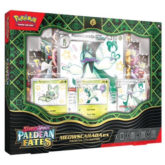 Pokemon - Scarlet & Violet - Paldean Fates - Premium Collection - Shiny Quaquaval, Meowscarada & Skeledirge ex