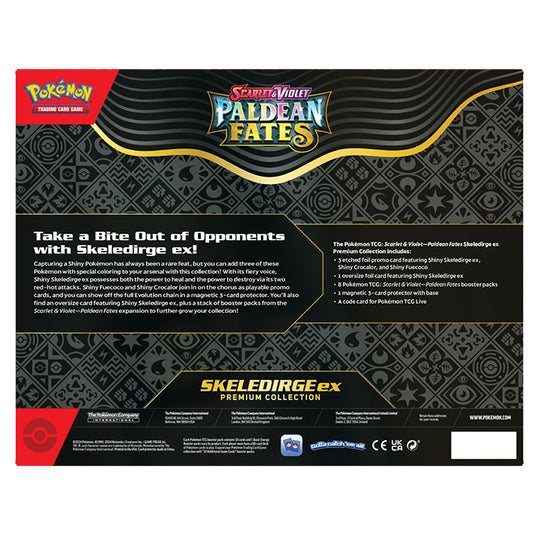 Pokemon - Scarlet & Violet - Paldean Fates - Premium Collection - Shiny Skeledirge ex Reverse