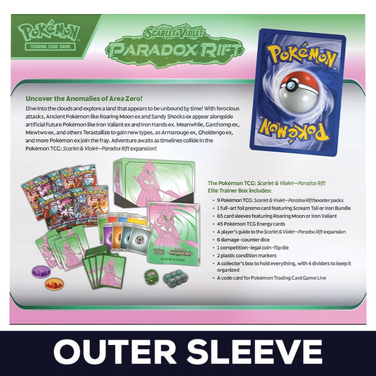 Pokemon - Paradox Rift - Elite Trainer Box - Iron Valiant Outer Sleeve