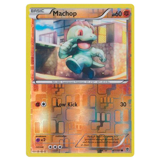 Pokemon - Black & White - Plasma Blast - (Reverse Holo) Machop - 47/101