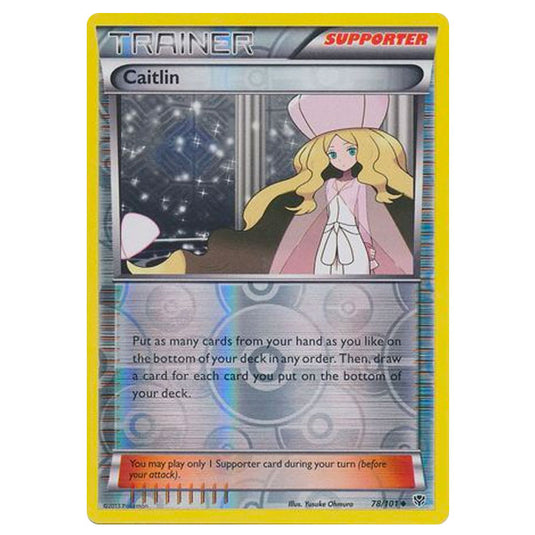 Pokemon - Black & White - Plasma Blast - (Reverse Holo) Caitlin - 78/101