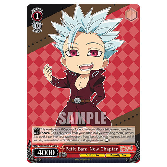 Weiss Schwarz - The Seven Deadly Sins: Revival of The Commandments - Petit Ban: New Chapter (PR) SDS/SX05-116