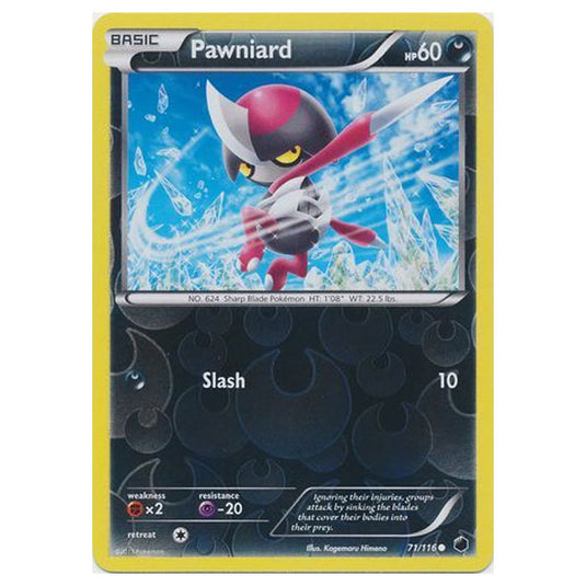 Pokemon - Black & White - Plasma Freeze - (Reverse Holo) Pawniard - 71/116