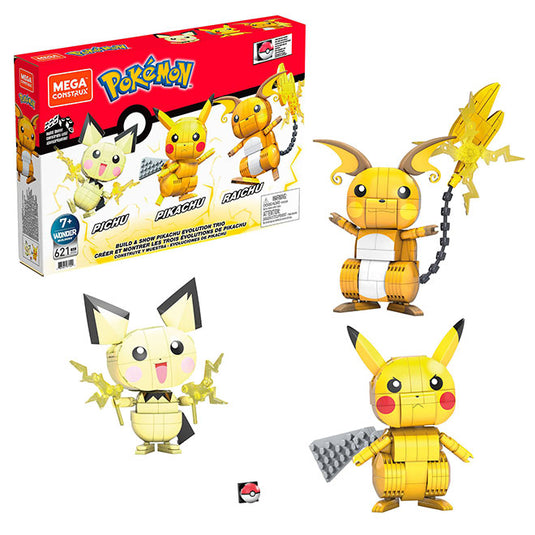 Mega Construx - Pokemon - Pikachu Evolution Trio