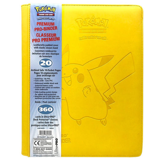 Ultra Pro - Pokemon - Pikachu 9-Pocket - Premium Pro Binder