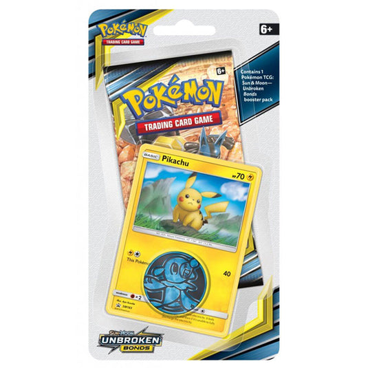Pokemon - Sun & Moon - Unbroken Bonds - Checklane Blister - Pikachu