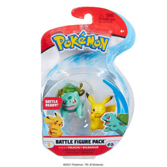 Pokemon - Battle Figure - Pikachu + Bulbasaur