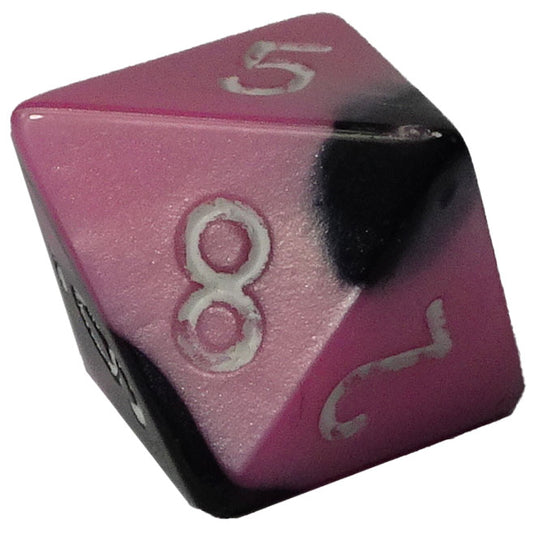 Chessex - Gemini 16mm D8 - Black-Pink w/White