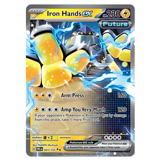 Iron Hands ex 031 card from the Pokemon set Prismatic Evolutions