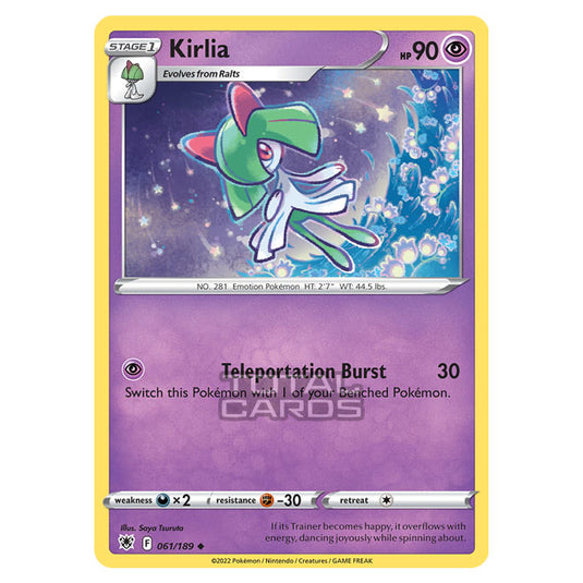 Pokemon - Sword & Shield - Astral Radiance - Kirlia - 061/189