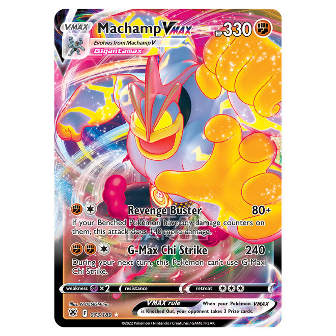Pokemon - Sword & Shield - Astral Radiance - Machamp VMAX - 073/189 Pokemon - Sword & Shield - Astral Radiance - Machamp VMAX - 073/189