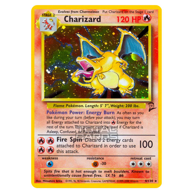 Pokemon - Base - Base Set 2 - Charizard - 4/130 Pokemon - Base - Base Set 2 - Charizard - 4/130