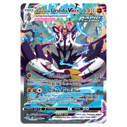 Pokemon - Sword & Shield - Battle Styles - Rapid Strike Urshifu VMAX - 170/163