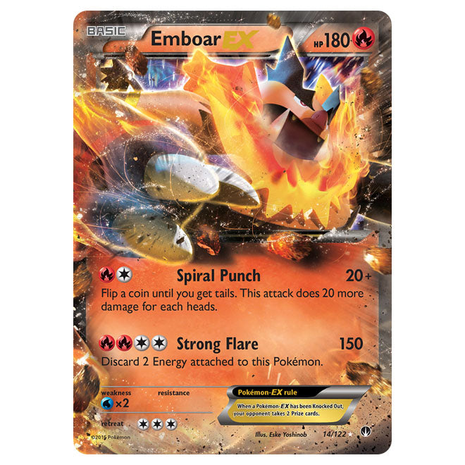 Pokemon - XY - BREAKpoint - Emboar-EX - 14/122 Pokemon - XY - BREAKpoint - Emboar-EX - 14/122