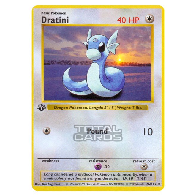Pokemon - Base Set - Dratini - 26/102 Pokemon - Base Set - Dratini - 26/102